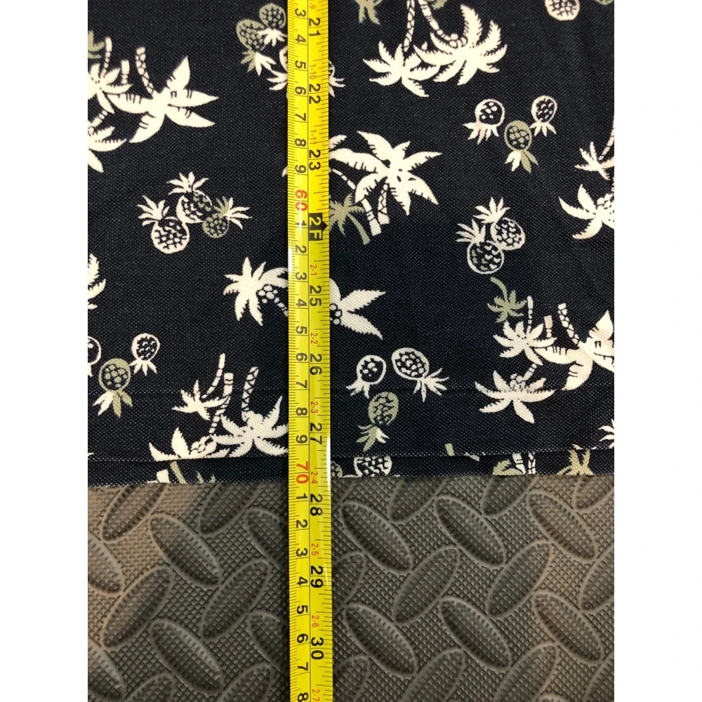 Polo Ralph Lauren Polo Shirt Mens XL Navy Blue Palm Tree Pineapple Print Cotton